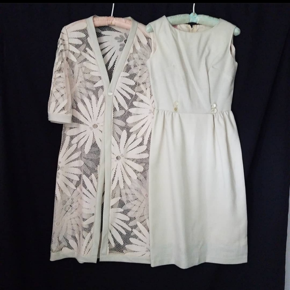 Vintage 50s Dress Set S
